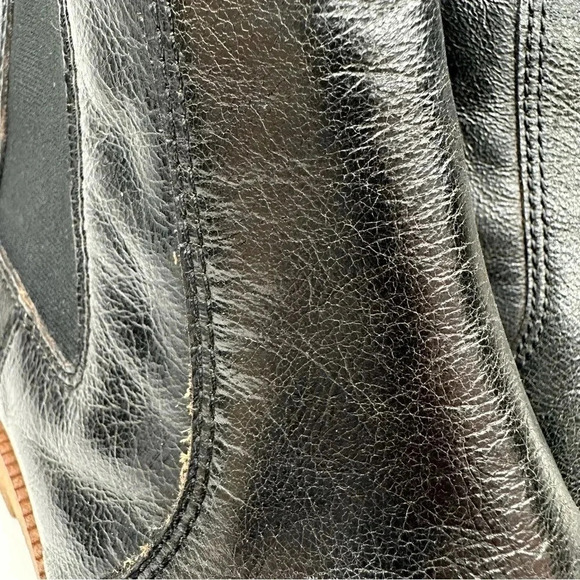 Lucky Brand Black Leather Ressy Ankle Boots Size 8.5 - Picture 12 of 15